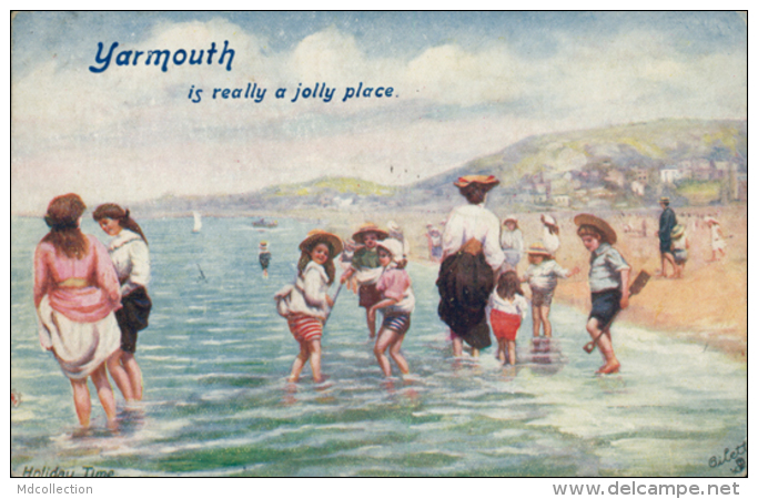 GB YARMOUTH / "Yarmouth Is A Really Jolly Place" / COLORED CARD - Great Yarmouth