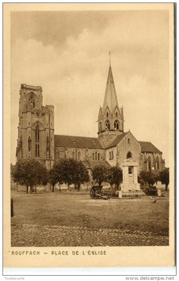 CPA 68 ROUFFACH PLACE DE L EGLISE - Rouffach