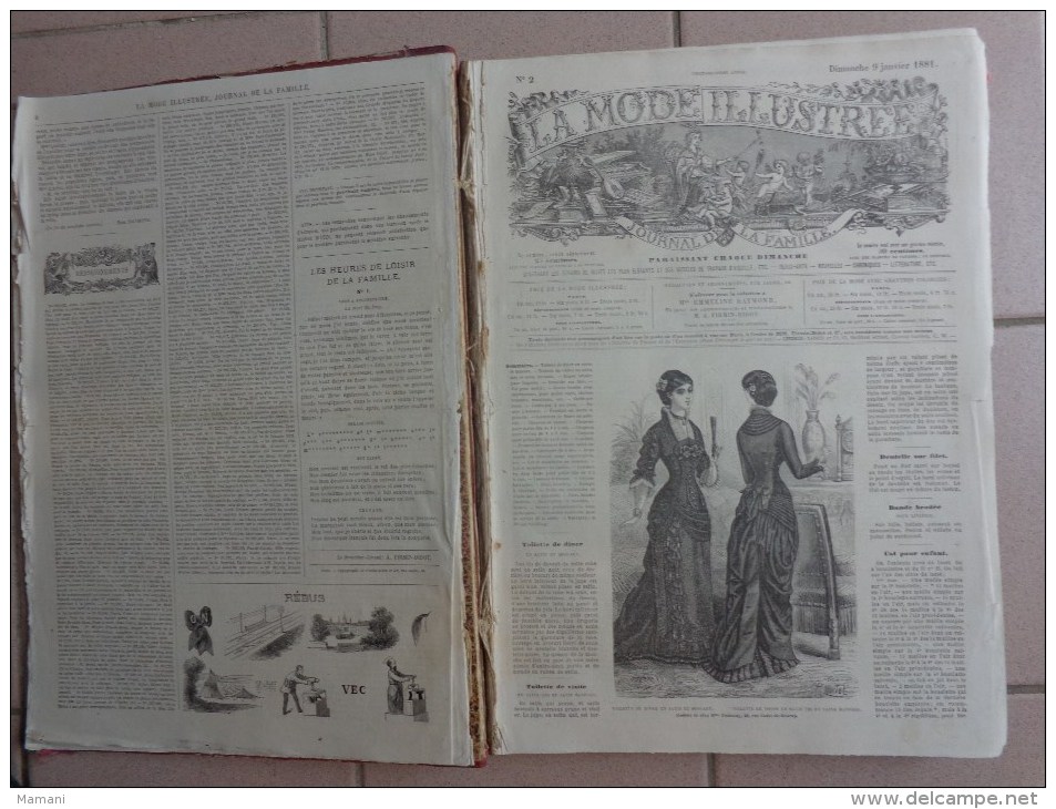 Livre Annee 1881  La Mode Illustree 22eme Annee De Publication - Magazines - Before 1900