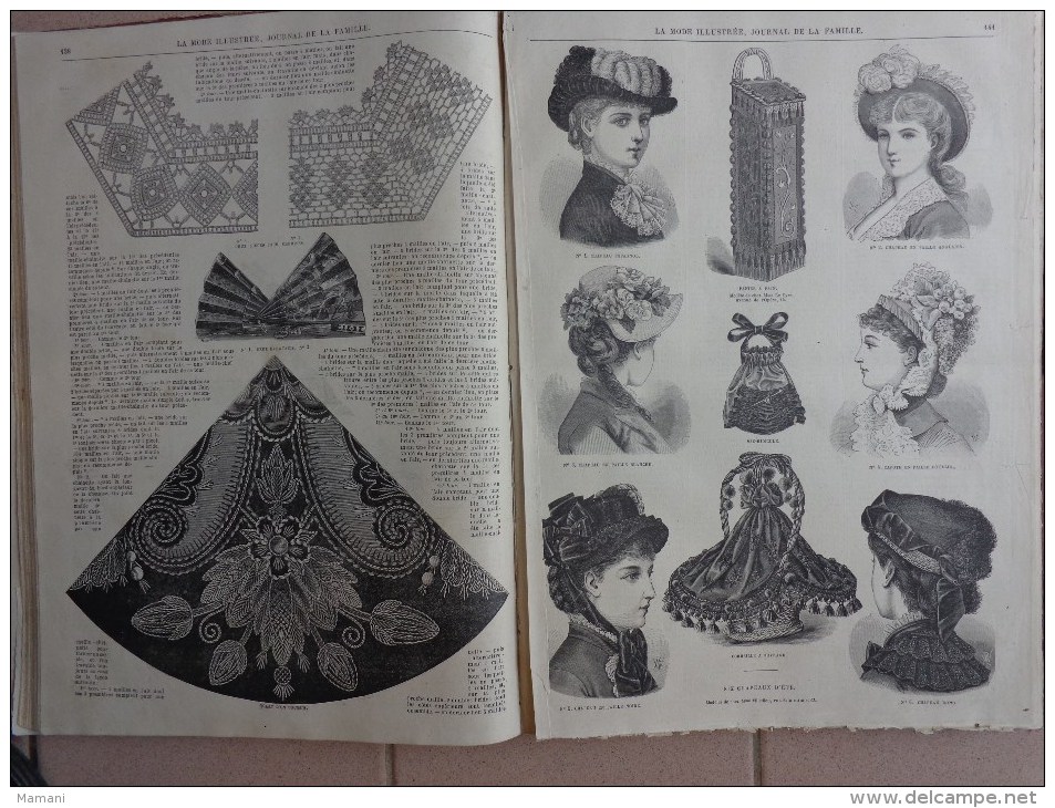 livre annee 1881  la mode illustree 22eme annee de publication