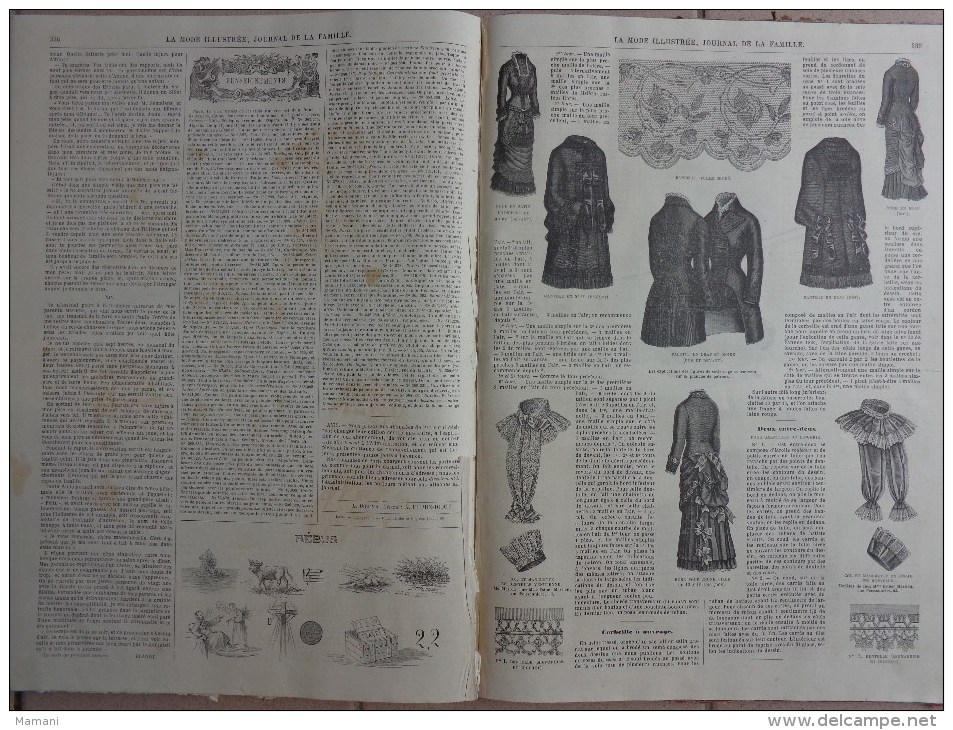 livre annee 1881  la mode illustree 22eme annee de publication