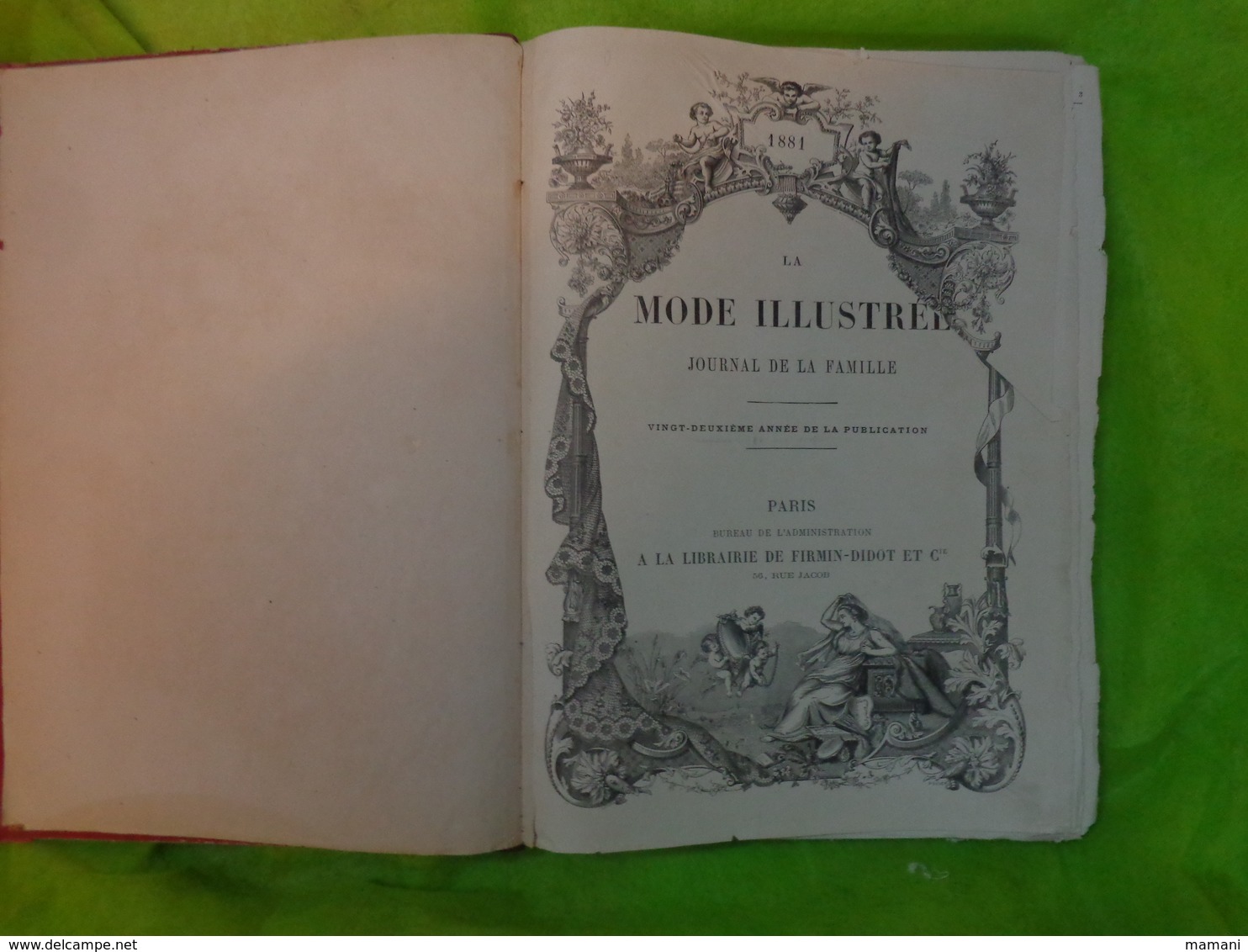 livre annee 1881  la mode illustree 22eme annee de publication