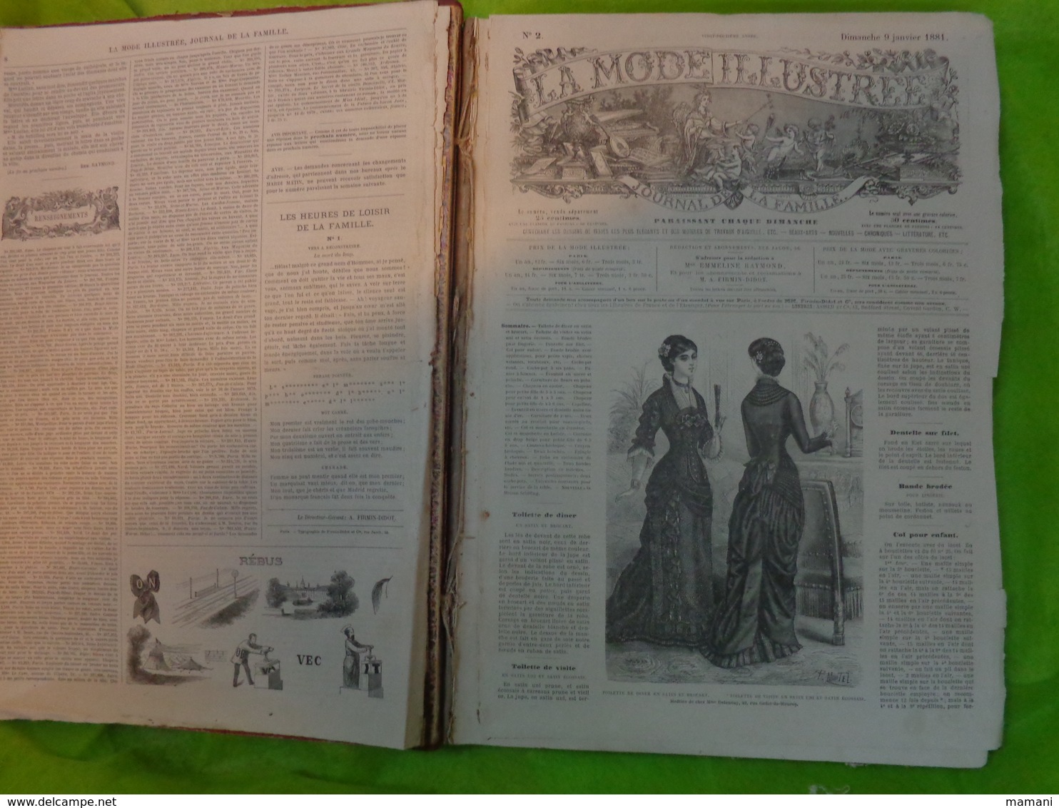 livre annee 1881  la mode illustree 22eme annee de publication