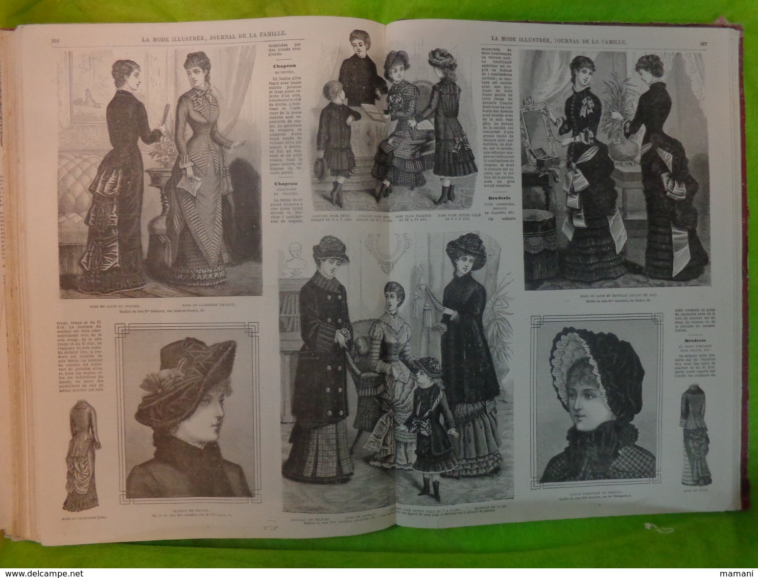 livre annee 1881  la mode illustree 22eme annee de publication