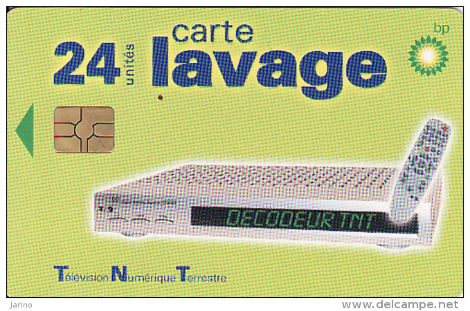 Carte Lavage Sur Station British Petroleum En France, Chip, Wash Card, - Moteurs