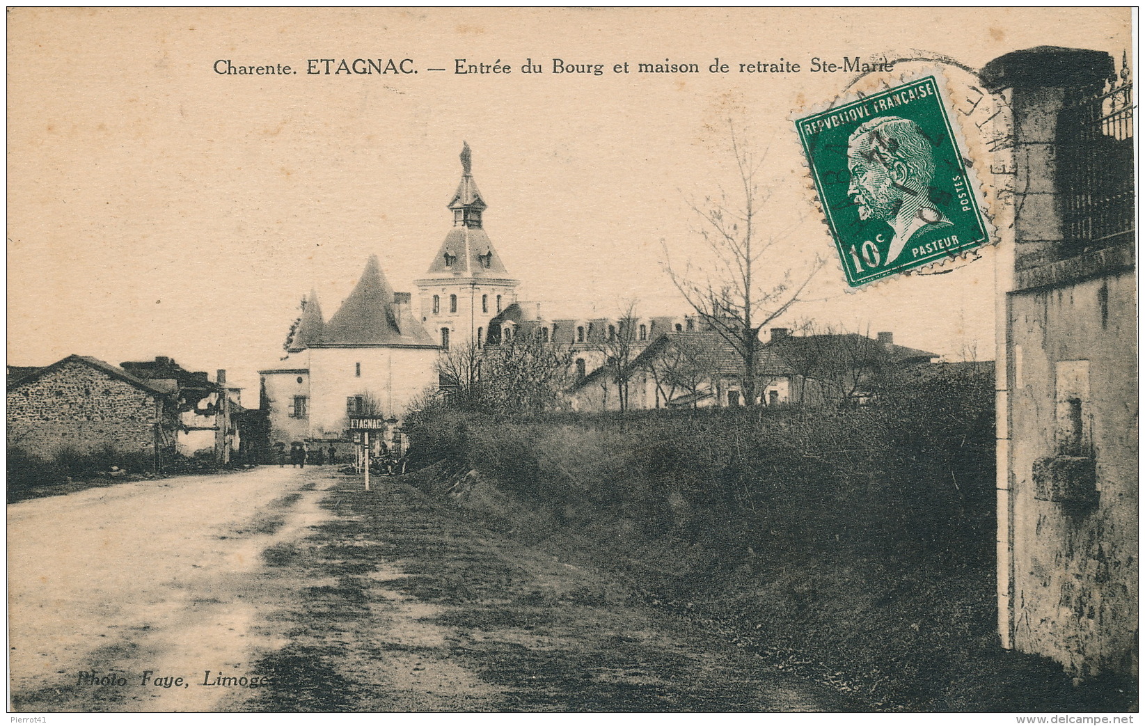 ETAGNAC - Entrée Du Bourg Et Maison De Retraite Sainte Marie - Autres & Non Classés