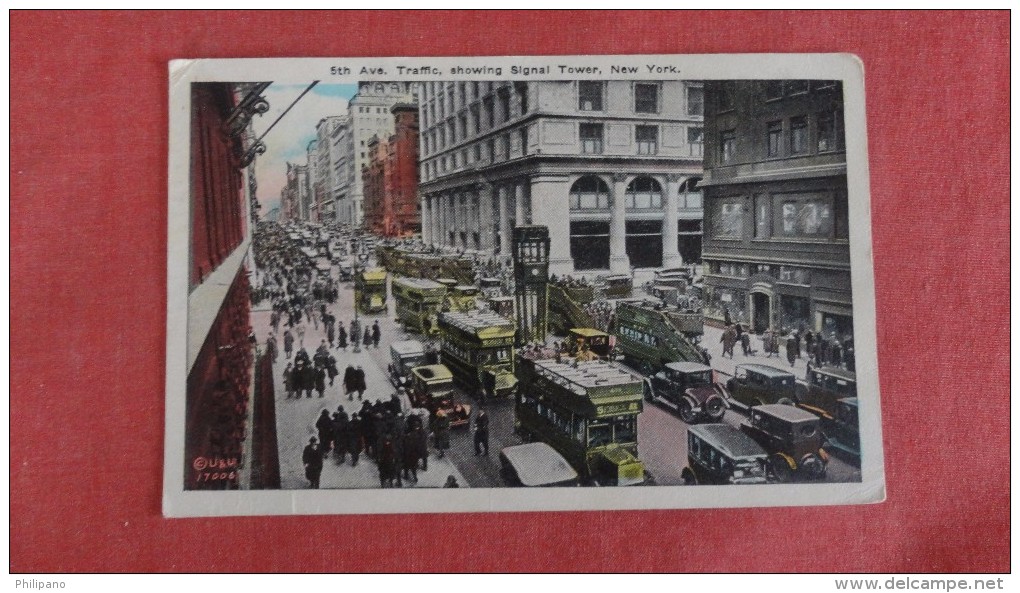 5 Th Avenue Traffic With Signal Tower  New York City ====ref 2240 - Other & Unclassified