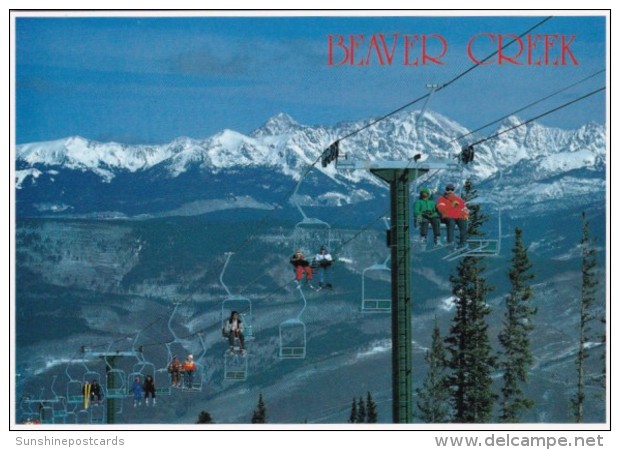 Ski Chair Lift At Beaver Creek Mountain Colorado - Rocky Mountains