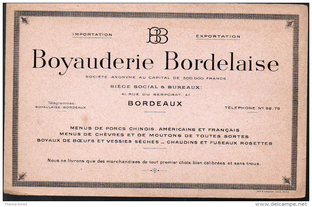 Buvard BOYAUDERIE BORDELAISE (bordeaux) (PPP3229) - B