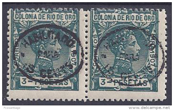 ESPAÑA/RIO DE ORO 1911/13 - Edifil #63 - MNH ** En Pareja, MUY RAROS!... - Rio De Oro