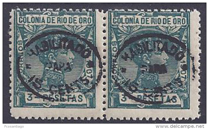 ESPAÑA/RIO DE ORO 1911/13 - Edifil #63 - MNH ** En Pareja, MUY RAROS!... - Rio De Oro