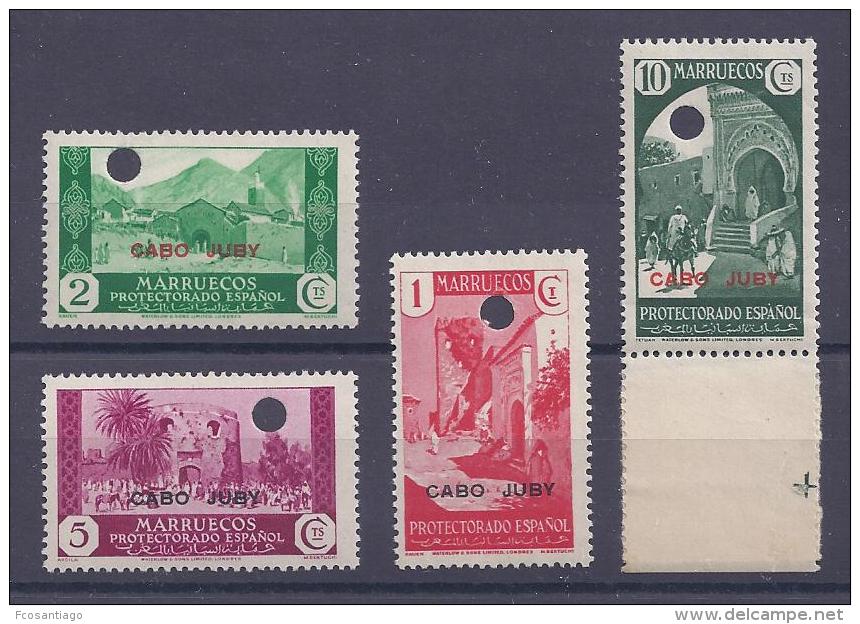 ESPAÑA/CABO JUBY 1935/36 - Edifil #67Mta - MNH ** - Taladrados Muy Raros - Cabo Juby