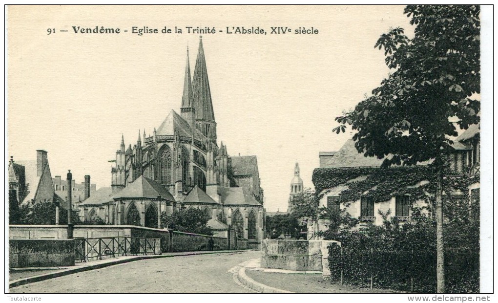 CPA 41 VENDOME EGLISE DE LA TRINITE L ABSIDE XIV SIECLE - Vendome