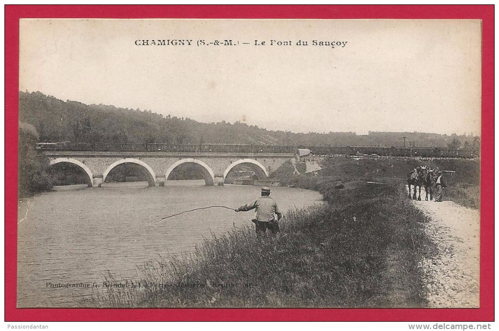 CPA Chamigny - Le Pont Du Sauçoy - Autres & Non Classés