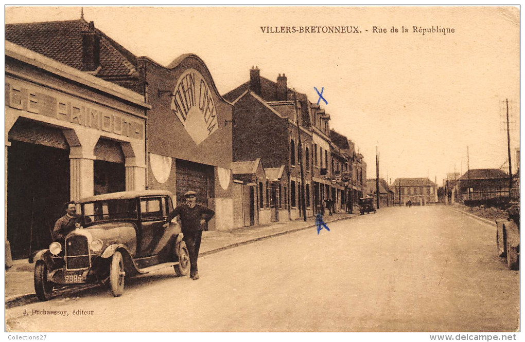 80- VILLERS-BRETONNEUX - RUE DE LA REPUBLIQUE - - Villers Bretonneux