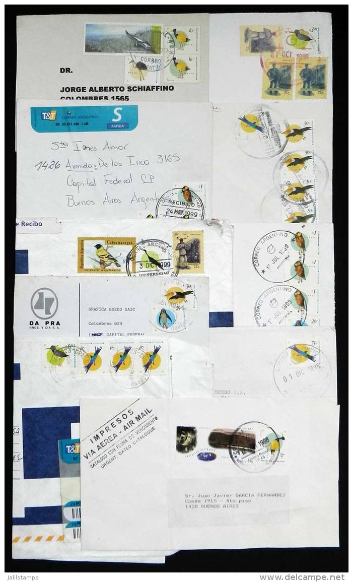 Lot Of 20 Covers Mailed Between 1995/1999, Postages With Stamps Of The Birds Issue, Interesting Range Of Rates, VF... - Lettres & Documents