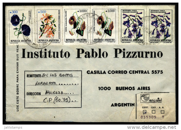 Registered Cover Posted On 26/FE/1993 With Postmark Of "ARENAZA" (Buenos Aires), And INFLA Postage Of A2,280, VF... - Briefe U. Dokumente