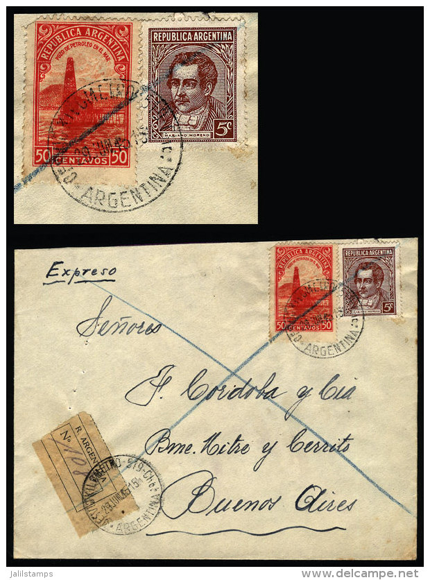 Express Cover Sent To Buenos Aires On 29/JUN/1945 Cancelled "DESVIO KILOMETRO 519" (Chaco), VF Quality - Brieven En Documenten