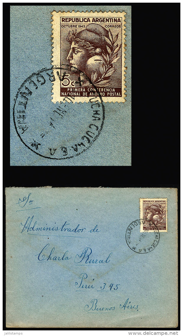Cover Posted In CUCHA CUCHA (Buenos Aires) On 10/JA/1944, VF Quality - Briefe U. Dokumente