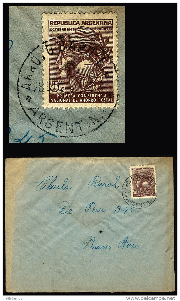 Cover Posted From ARROYO BARU (Entre Rios) To Buenos Aires On 28/DE/1943, VF Quality - Brieven En Documenten