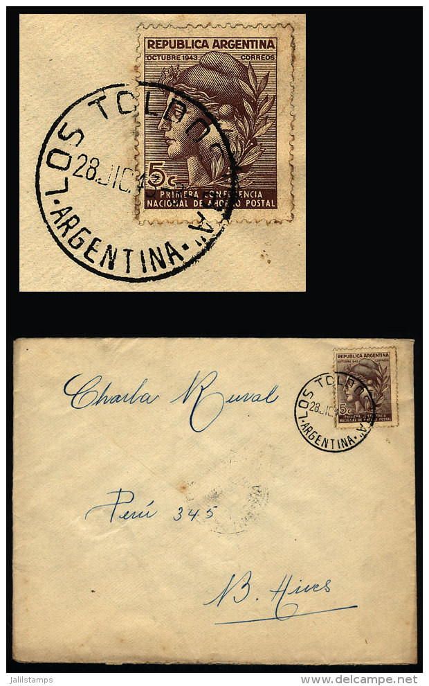 Cover With Postmark Of "LOS TOLDOS" (Córdoba) Mailed To Buenos Aires On 28/DE/1943, VF Quality - Brieven En Documenten