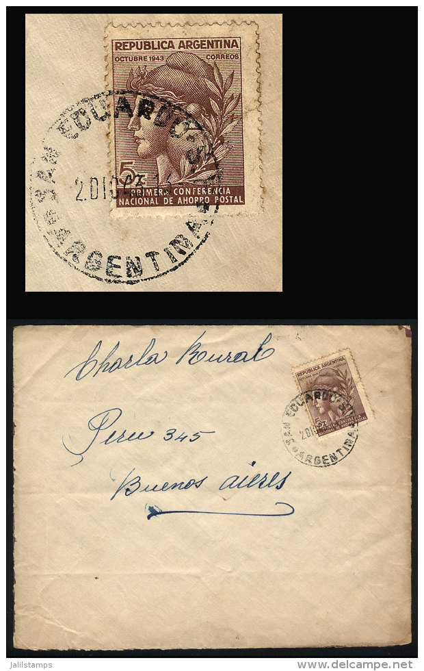 Cover Sent From SAN EDUARDO (Santa Fe) To Buenos Aires On 2/DE/1943, VF Quality - Brieven En Documenten