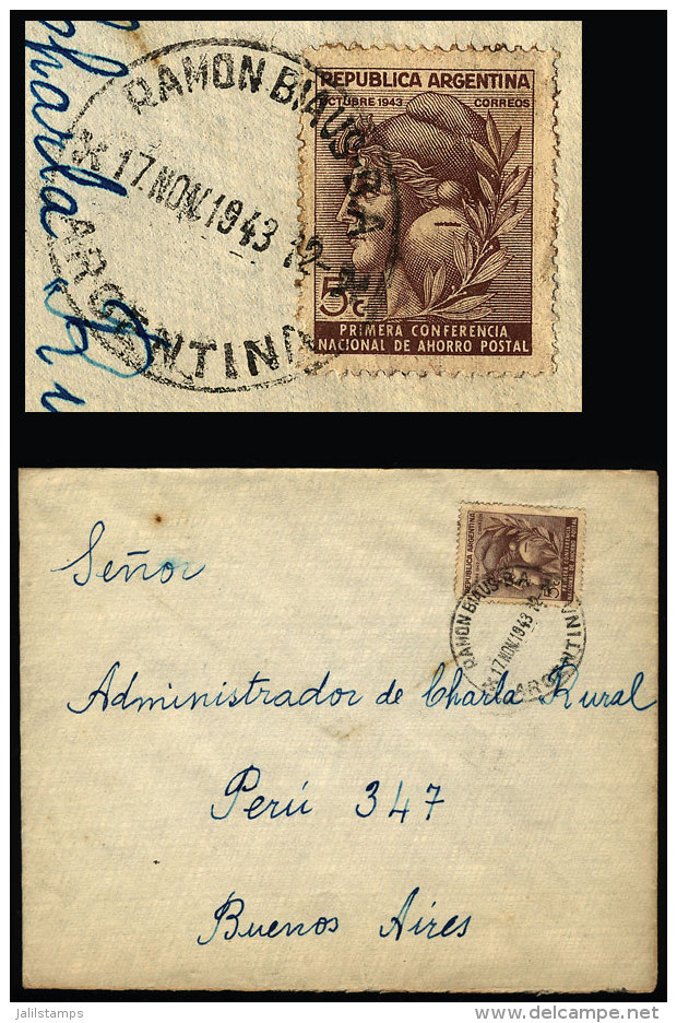 Cover Sent From RAMON BIAUS (Buenos Aires) To Buenos Aires City On 17/NO/1943, VF Quality - Brieven En Documenten