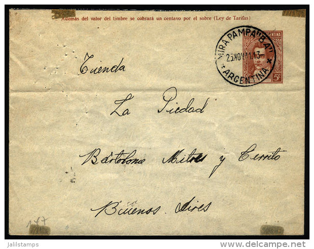 Stationery Stationery Sent From "MIRA PAMPA" (Buenos Aires) To Buenos Aires City On 25/NO/1941, VF - Brieven En Documenten