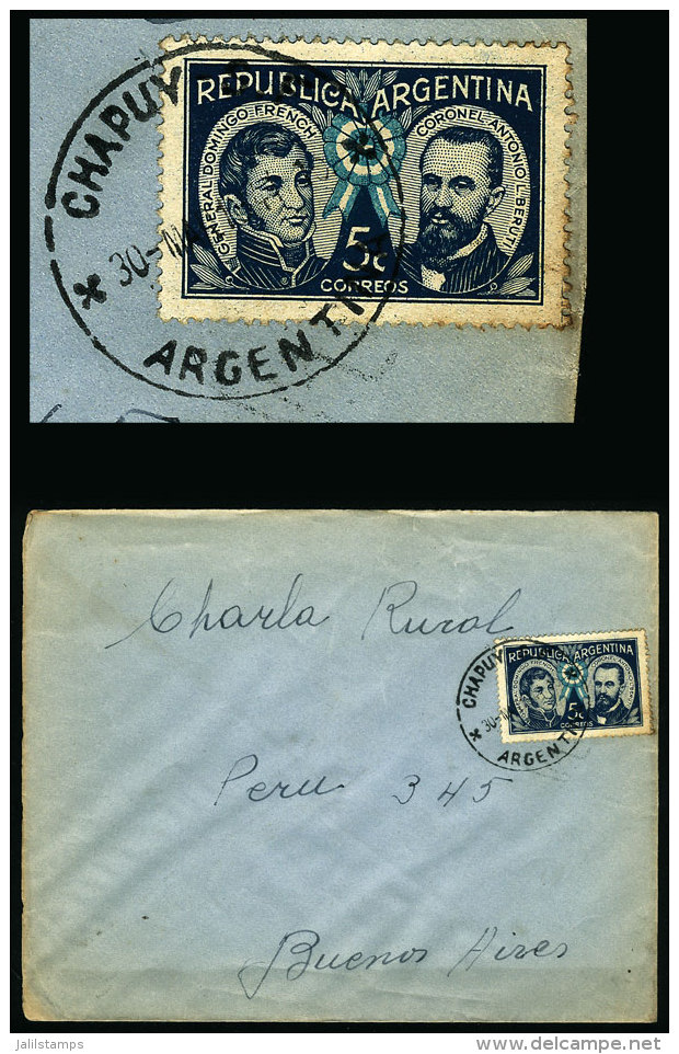 Cover Sent From CHAPUY (Santa Fe) To Buenos Aires On 30/MAY/1941, VF Quality - Brieven En Documenten