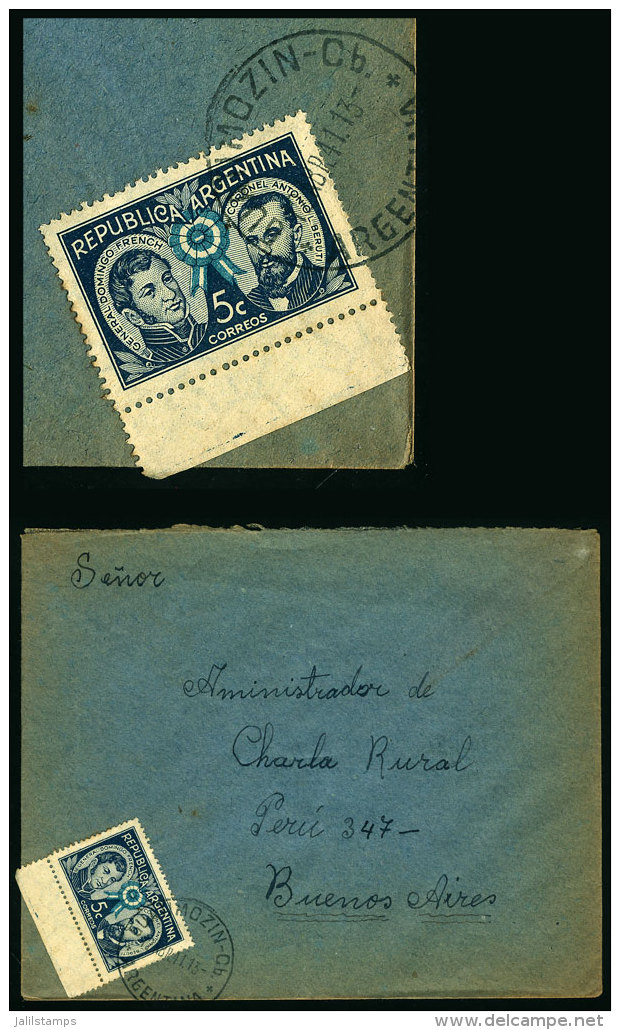 Cover Sent From GUATIMOZÍN (Córdoba) To Buenos Aires On 12/AP/1941, VF Quality - Brieven En Documenten