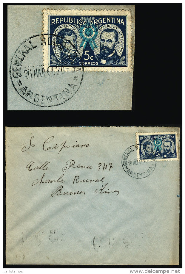 Cover Posted From GENERAL ROJO (Buenos Aires) On 20/MAR/1941, VF Quality - Brieven En Documenten