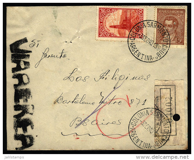 Cover Sent From "COLONIA SARMIENTO" (Chubut) To Buenos Aires On 3/SE/1940 - Brieven En Documenten