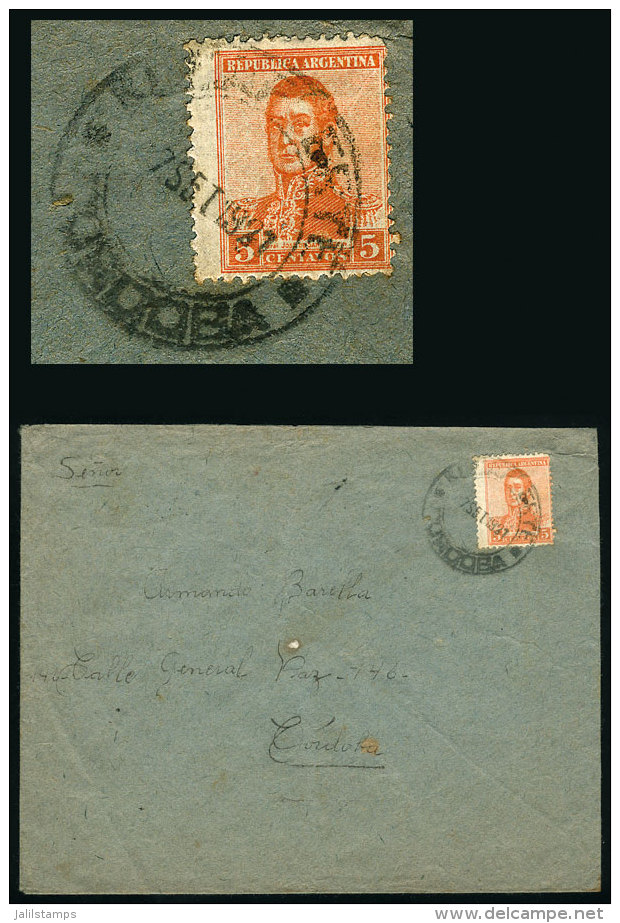 Cover Sent To Córdoba City On 17/SE/1921 With Postmark Of "ALMAFUERTE" (Córdoba), VF Quality - Brieven En Documenten