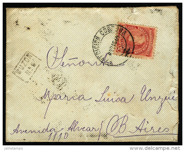 Cover Sent To Buenos Aires In DE/1889, Franked With GJ.38, With Double Circle Cancel "EXPEDICION CORDOBA", VF... - Lettres & Documents