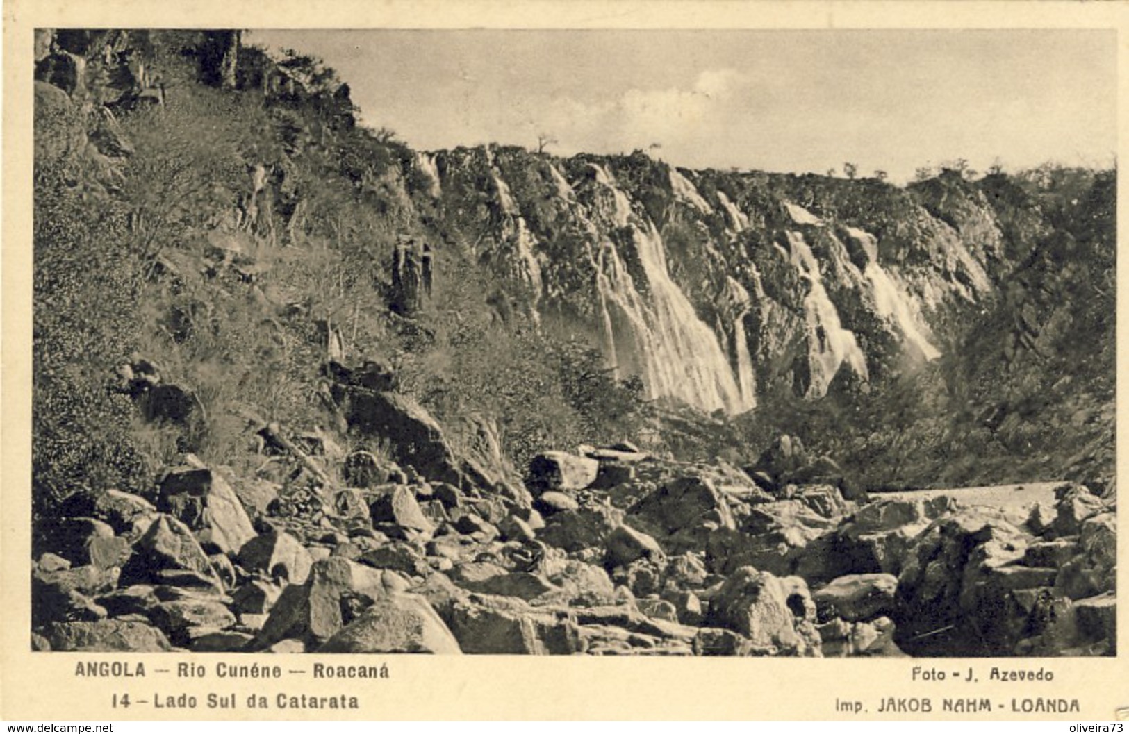 ANGOLA, Rio Cunéne, Roacaná, Lado Sul Da Catarata, 2 Scans - Angola