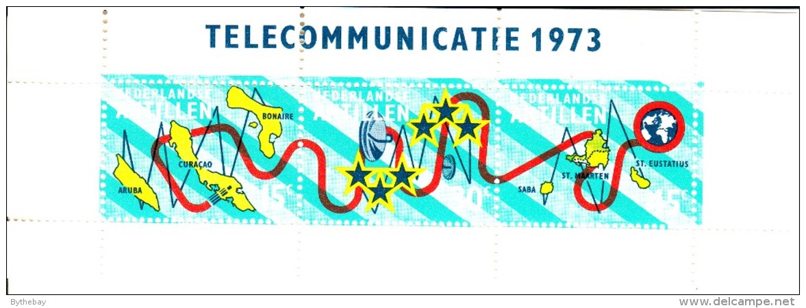 Netherlands Antilles MNH Scott #354a Souvenir Sheet Of 3 Inauguration Of Inter-island Submarine Cable - Curaçao, Antilles Neérlandaises, Aruba