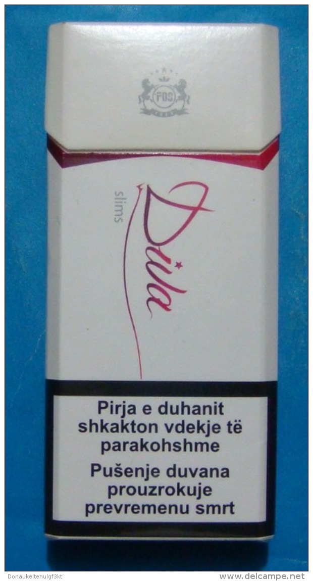 DIVA EMPTY HARD PACK CIGARETTE BOX EDITION KOSOVO - Contenitori Di Tabacco (vuoti)