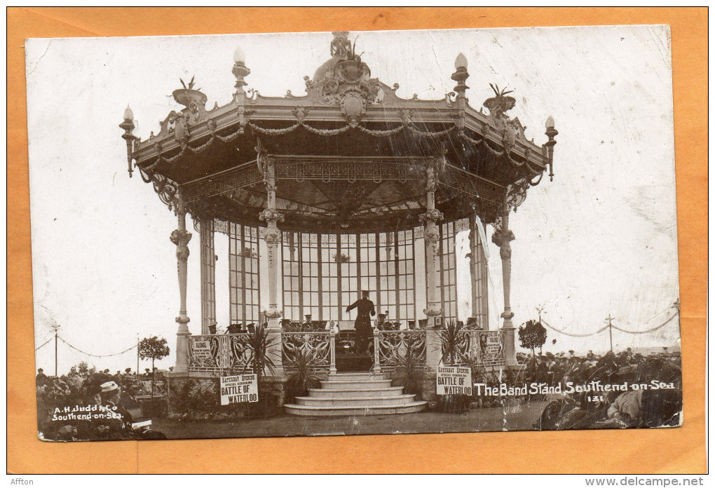 Southend-on-Sea UK Band Stand 1912 Real Photo Postcard - Southend, Westcliff & Leigh
