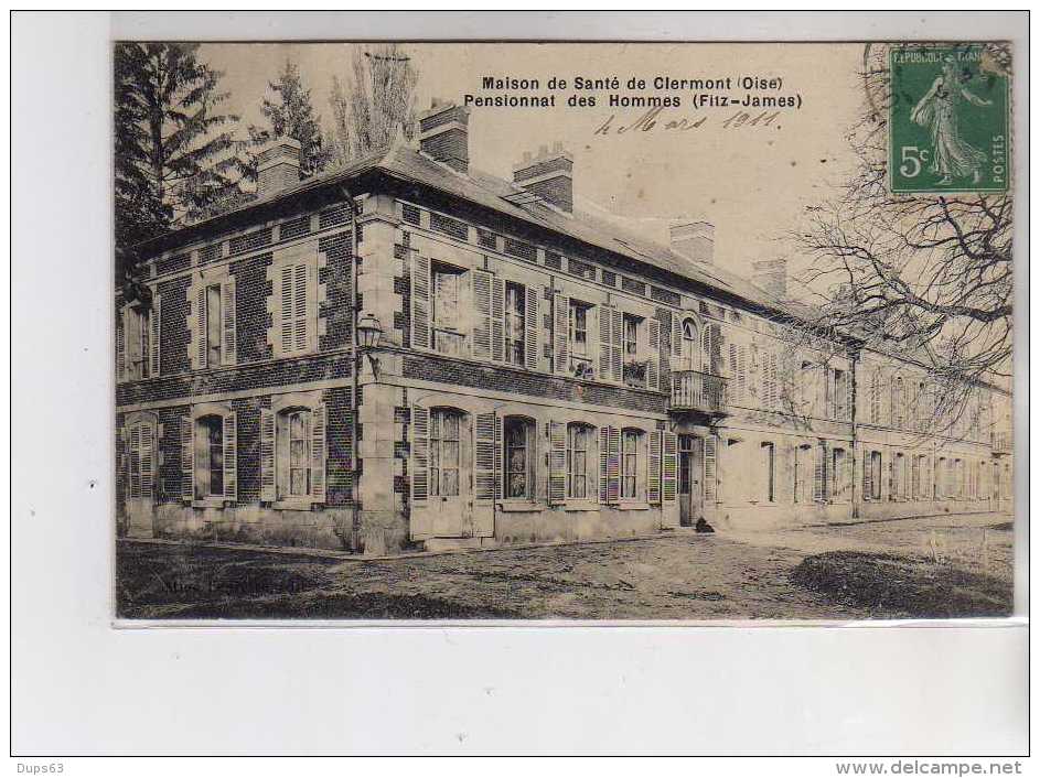 Maison De Santé De CLERMONT - Pensionnat Des Hommes - Fitz James - Très Bon état - Clermont