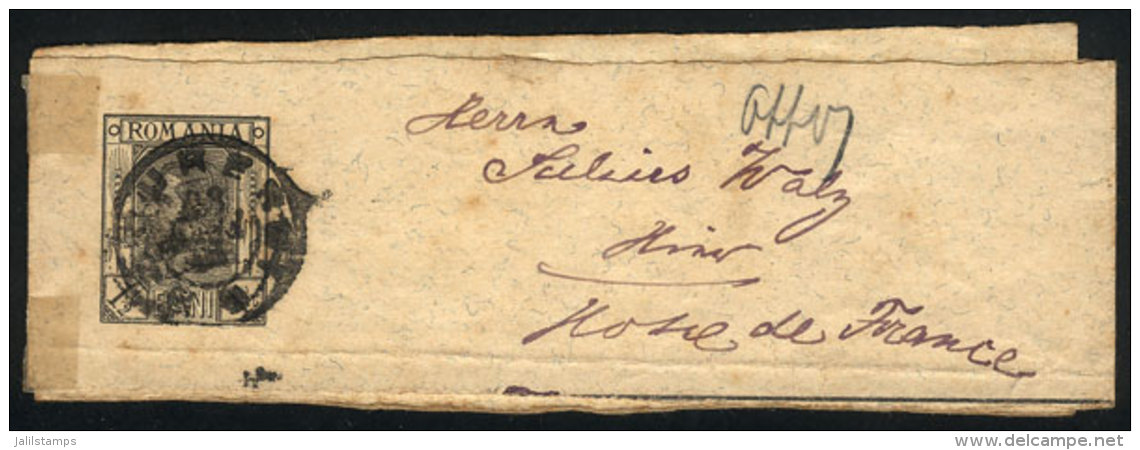 1&frac12;b. Wrapper Sent To France In 1888?, Very Fine Quality! - Other & Unclassified