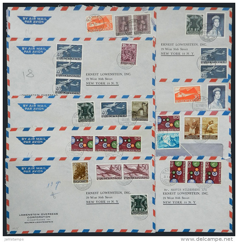 17 Express Or Airmail Covers Sent To New York Between 1960 And 1962 With Nice Postages, All Of Excellent Quality! - Briefe U. Dokumente