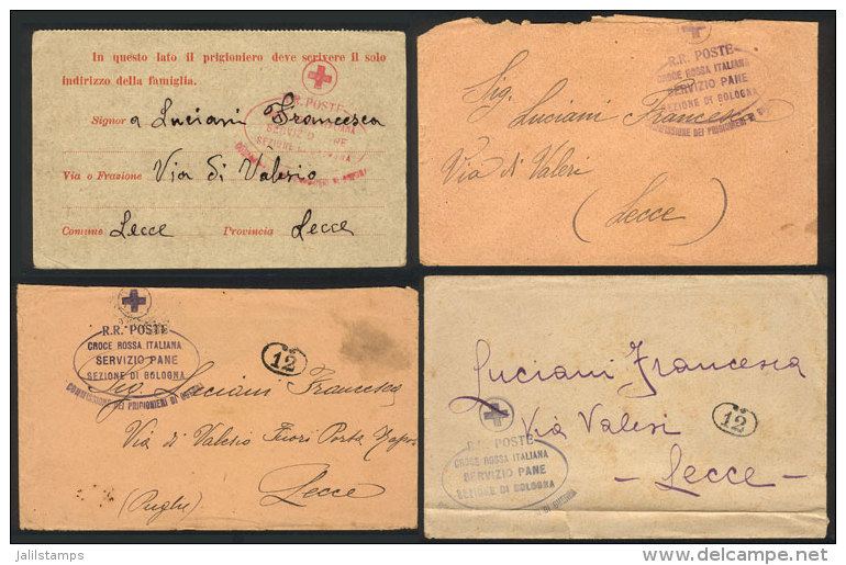 PRISONERS OF WAR MAIL: 11 Covers Or Cards Sent By Italian Prisoners Of War From Various Camps To Their Families,... - Unclassified