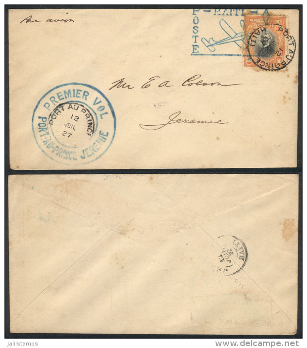 12/JUL/1927 First Flight Port Au Prince - Jeremie, Minor Defects, Good Appearance, Scarce! - Haiti