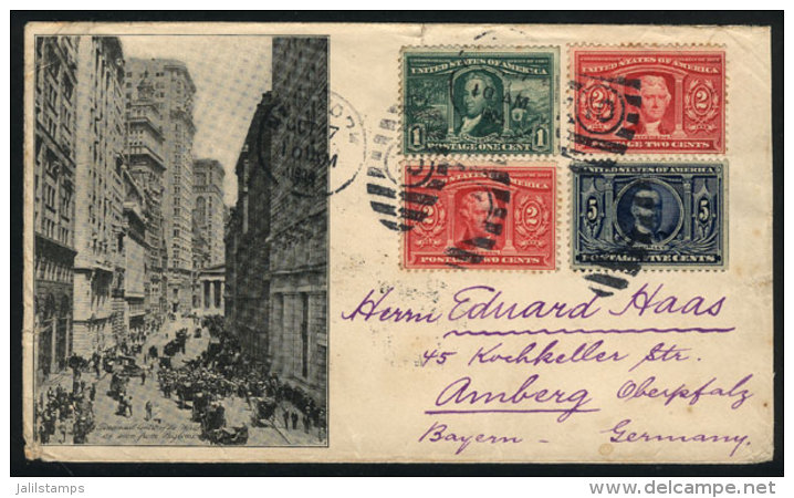 Cover Sent From New York To Germany On 17/OC/1904 With Nice Postage Of 10c., VF! - Postal History