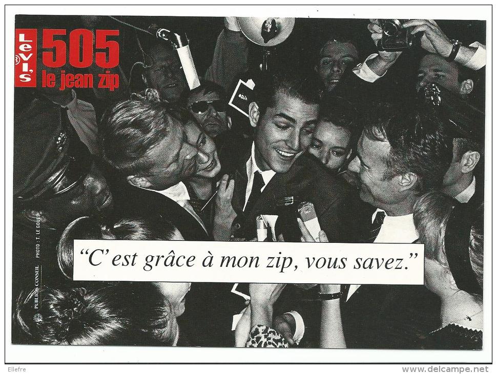 LEVI'S 505 - Carte Publicitaire - 505 Le Jean Zip  C'est Grâce à Mon Zip Vous Savez !- Cpm Bon état - Mode