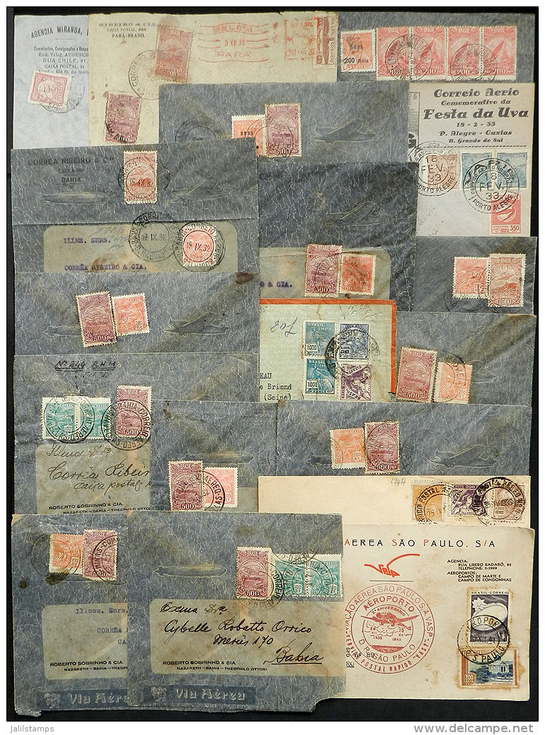 18 Airmail Covers Posted Between 1931 And 1941, Some Of Fine Quality, Others With Defects, LOW START! - Covers & Documents