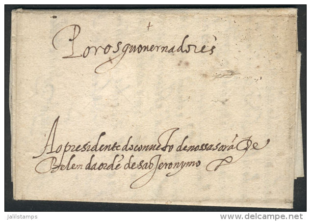 Circa 1800: Entire Letter Without Postal Markings, Very Interesting! - Vorphilatelie