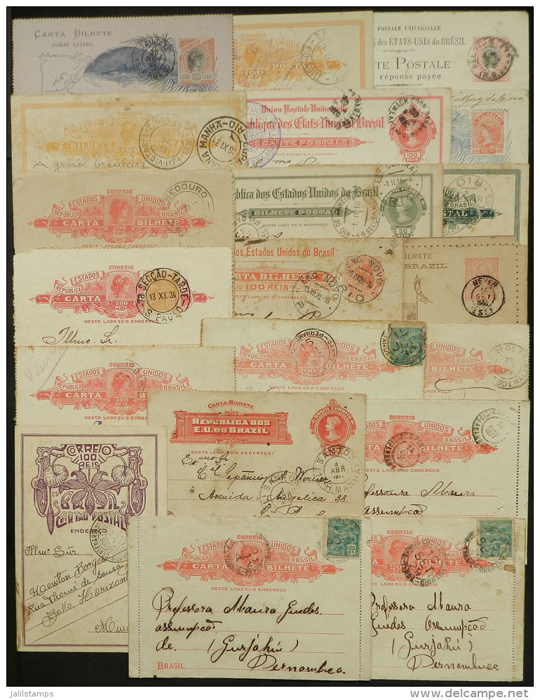 20 Varied Used Postal Stationeries, Some With Interesting Postmarks, Some With Defects And Several Of Fine To VF... - Postal Stationery