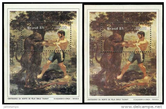 RHM.B-48, 2 Souvenir Sheets In DIFFERENT SHADES, VF Quality! - Blocks & Sheetlets