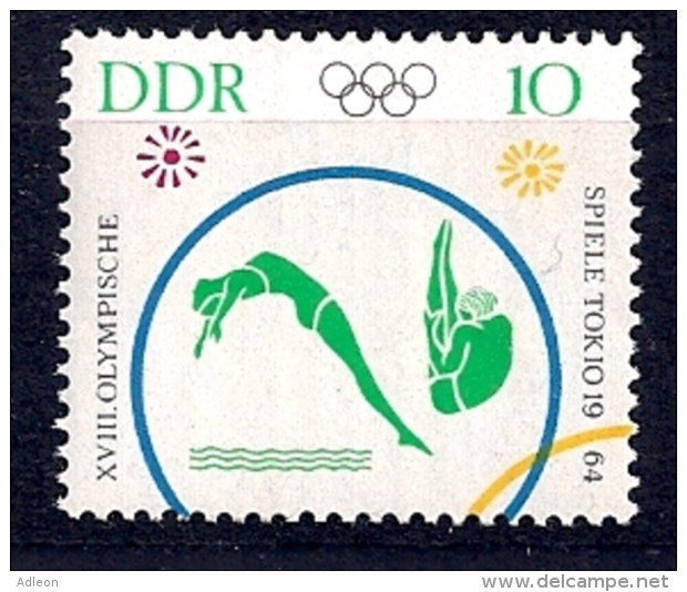 Allemagne-RDA -YT 742** - Kunst- Und Turmspringen